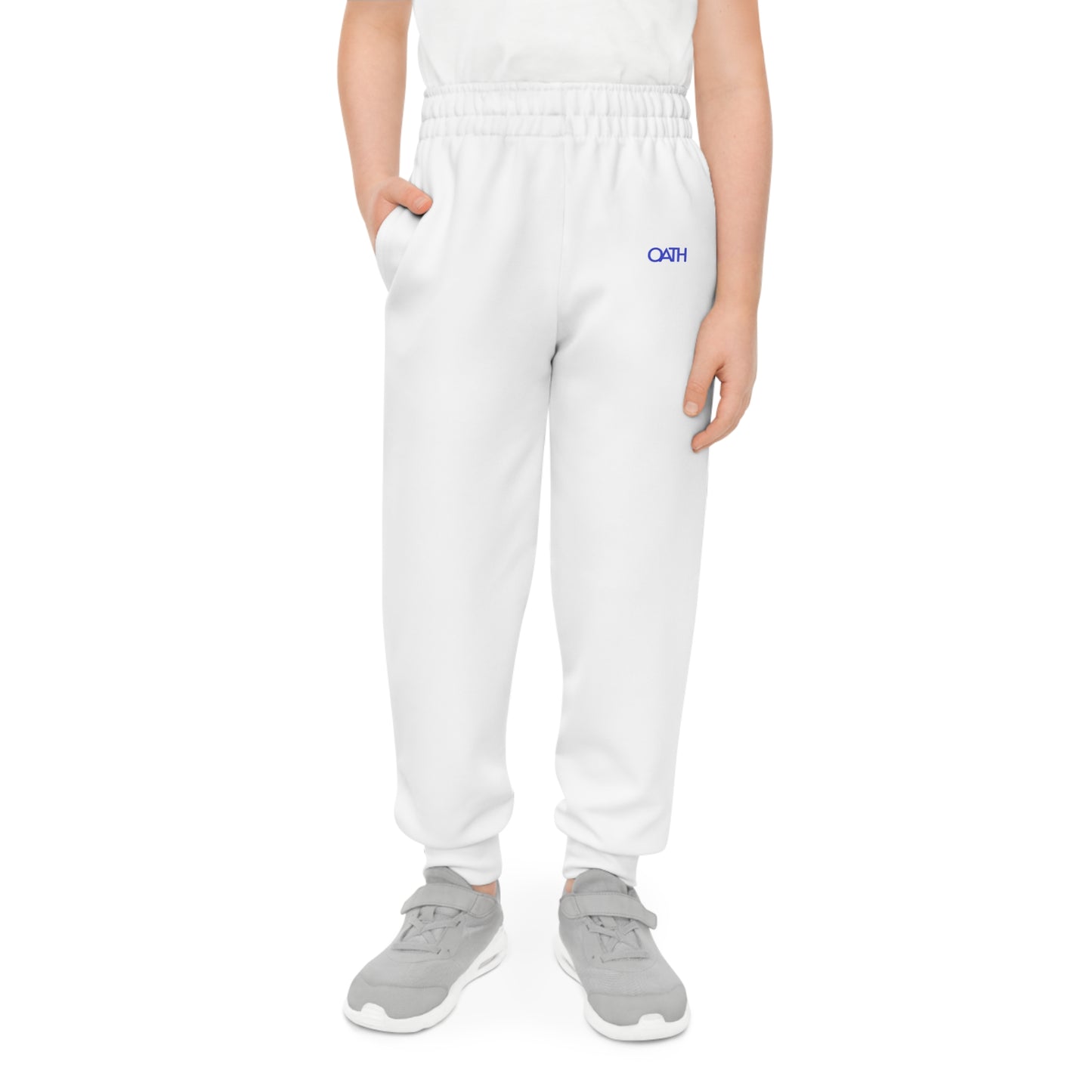 Stylish ‘OATH’ Youth Joggers white