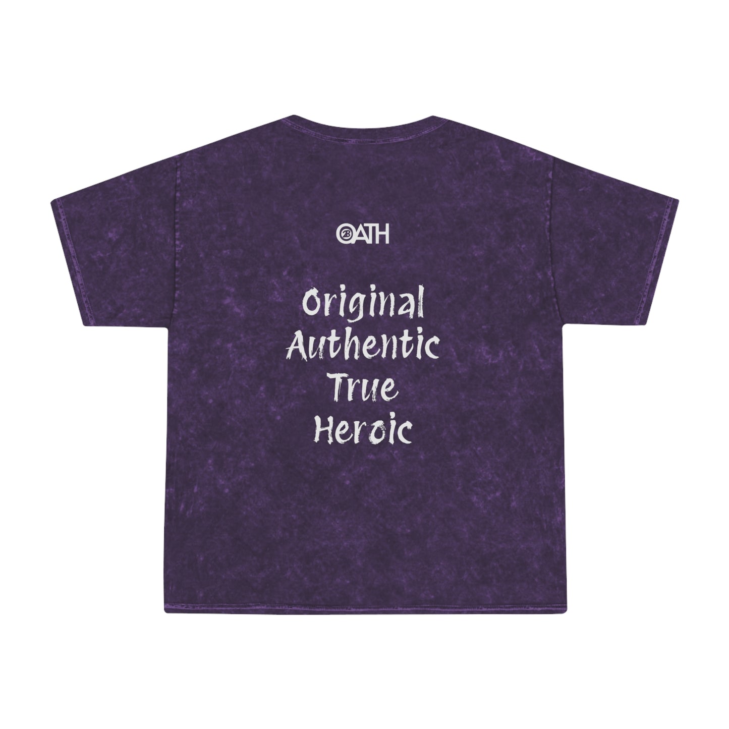 OATH Unisex Mineral Wash T-Shirt - Original Authentic True Heroic Design