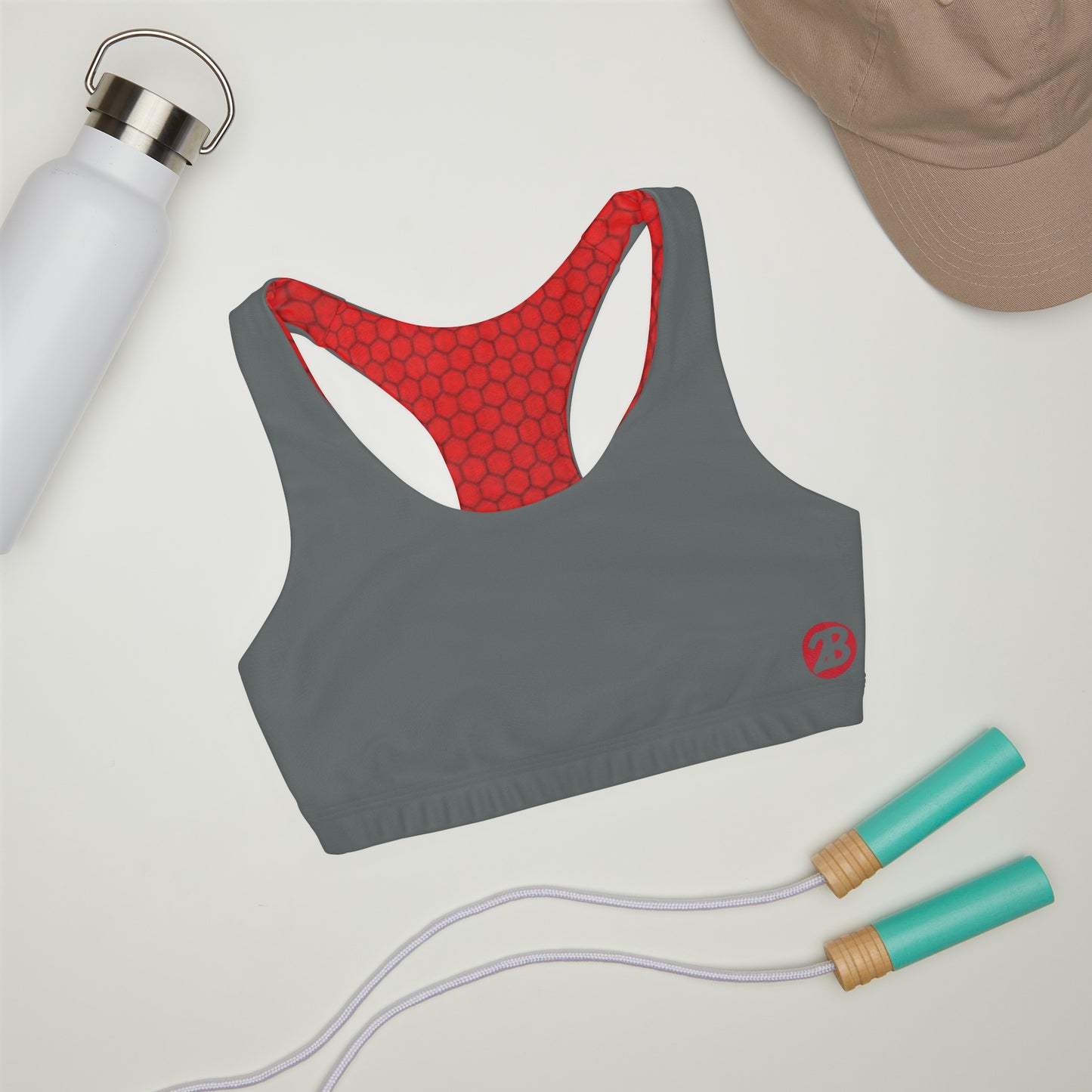 OATH Girls' Double Lined Seamless Sports Bra DGRYRD