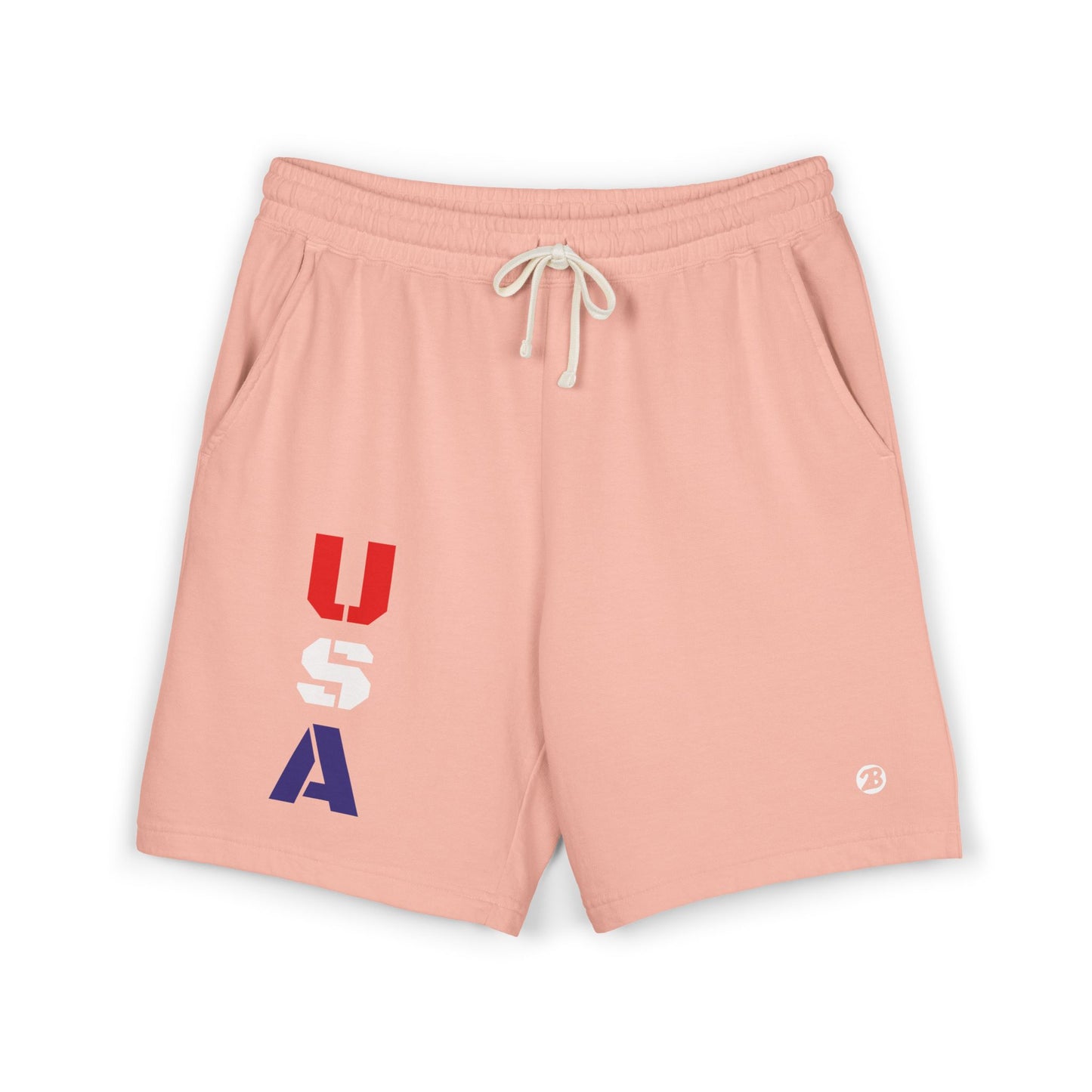 OATH - USA Vertical Graphic Sweat Shorts — Patriotic Fleece Lounge Shorts