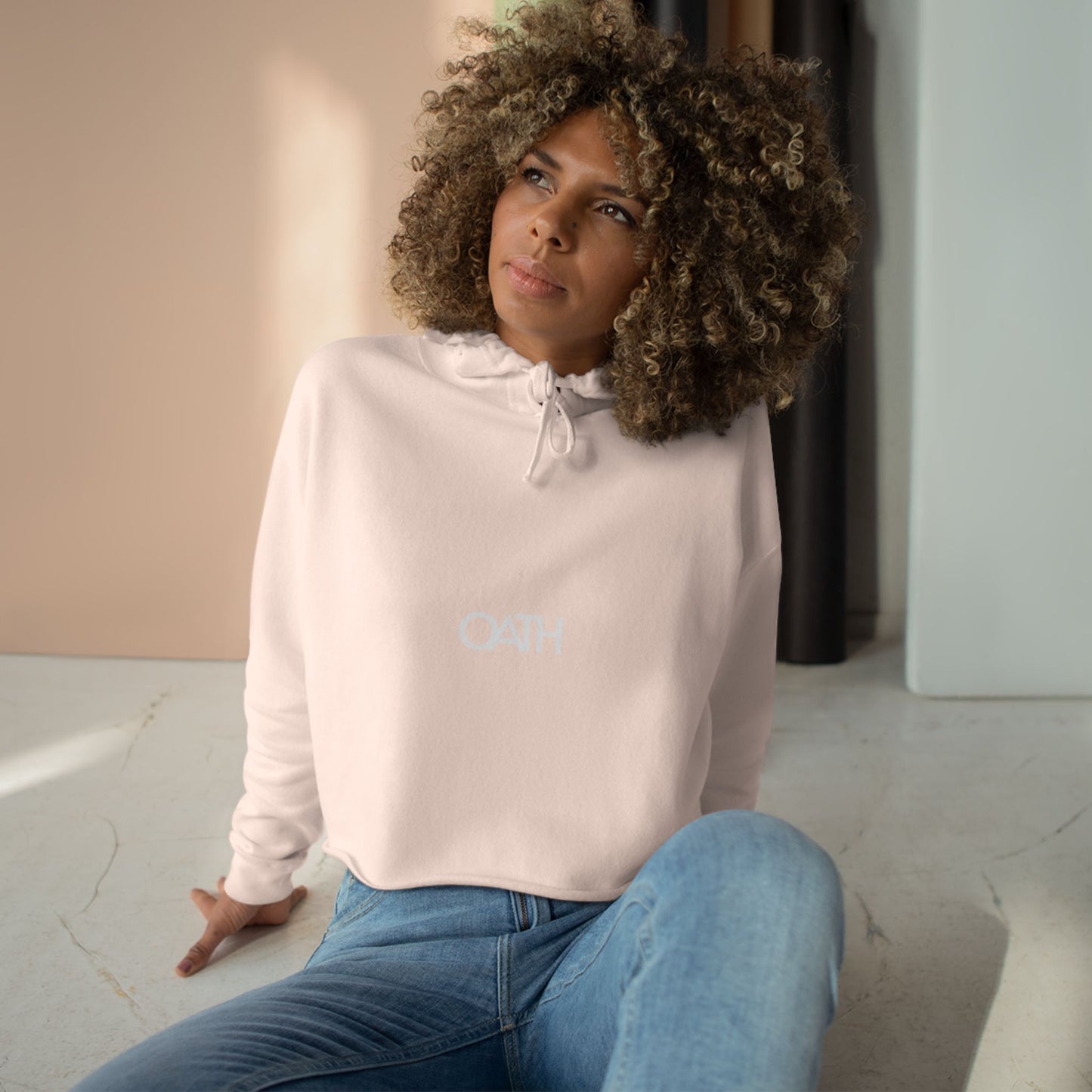 OATH Crop Hoodie - Stylish, Casual Women's Wear