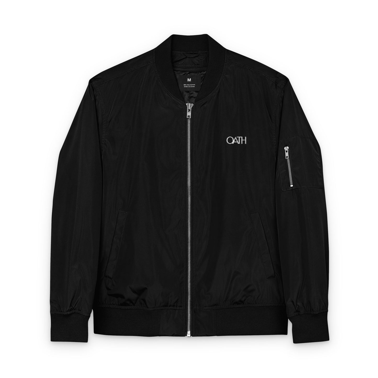 OATH Bomber Jacket - Eco-Friendly Embroidered Outerwear