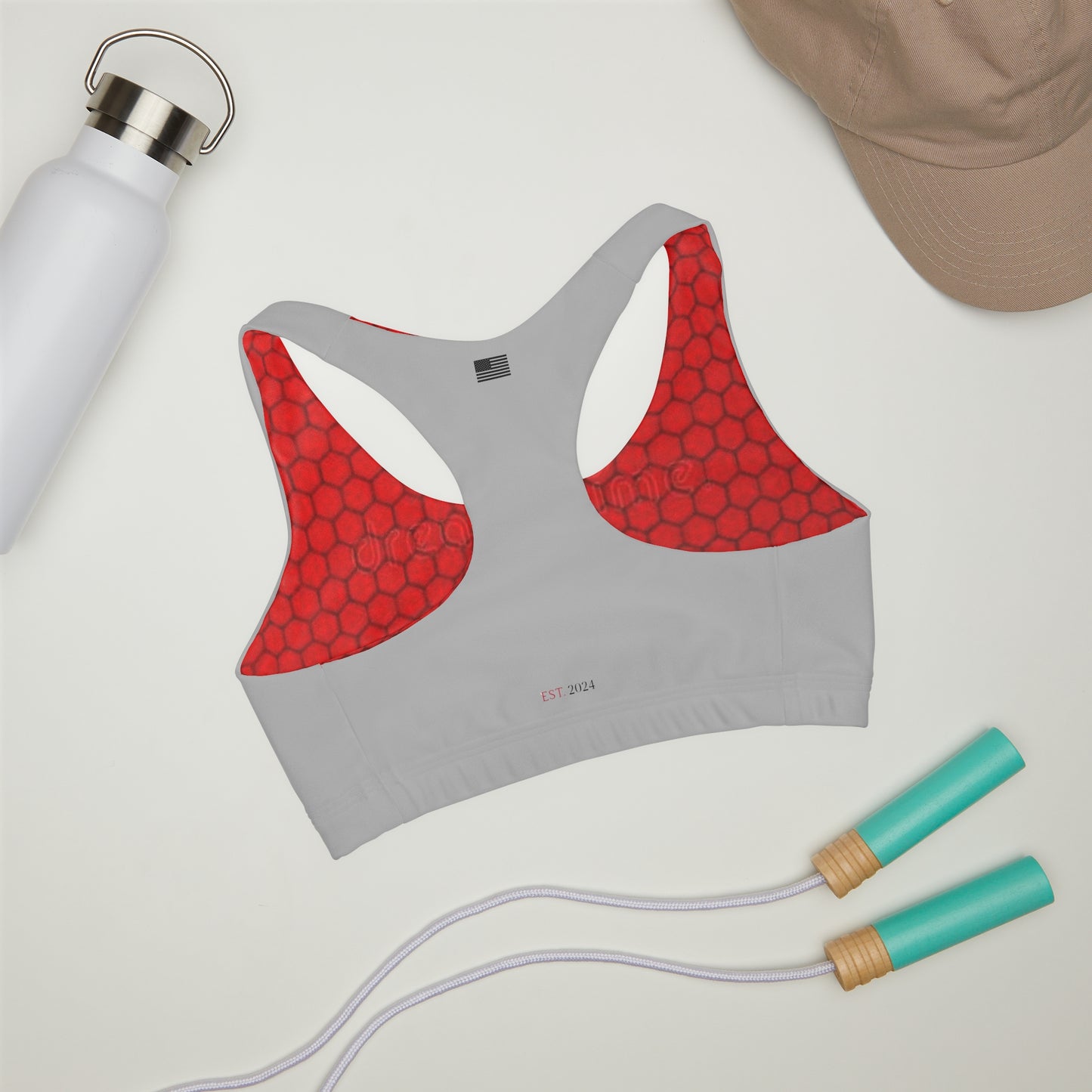 OATH Girls' Double Lined Seamless Sports Bra GRYRD