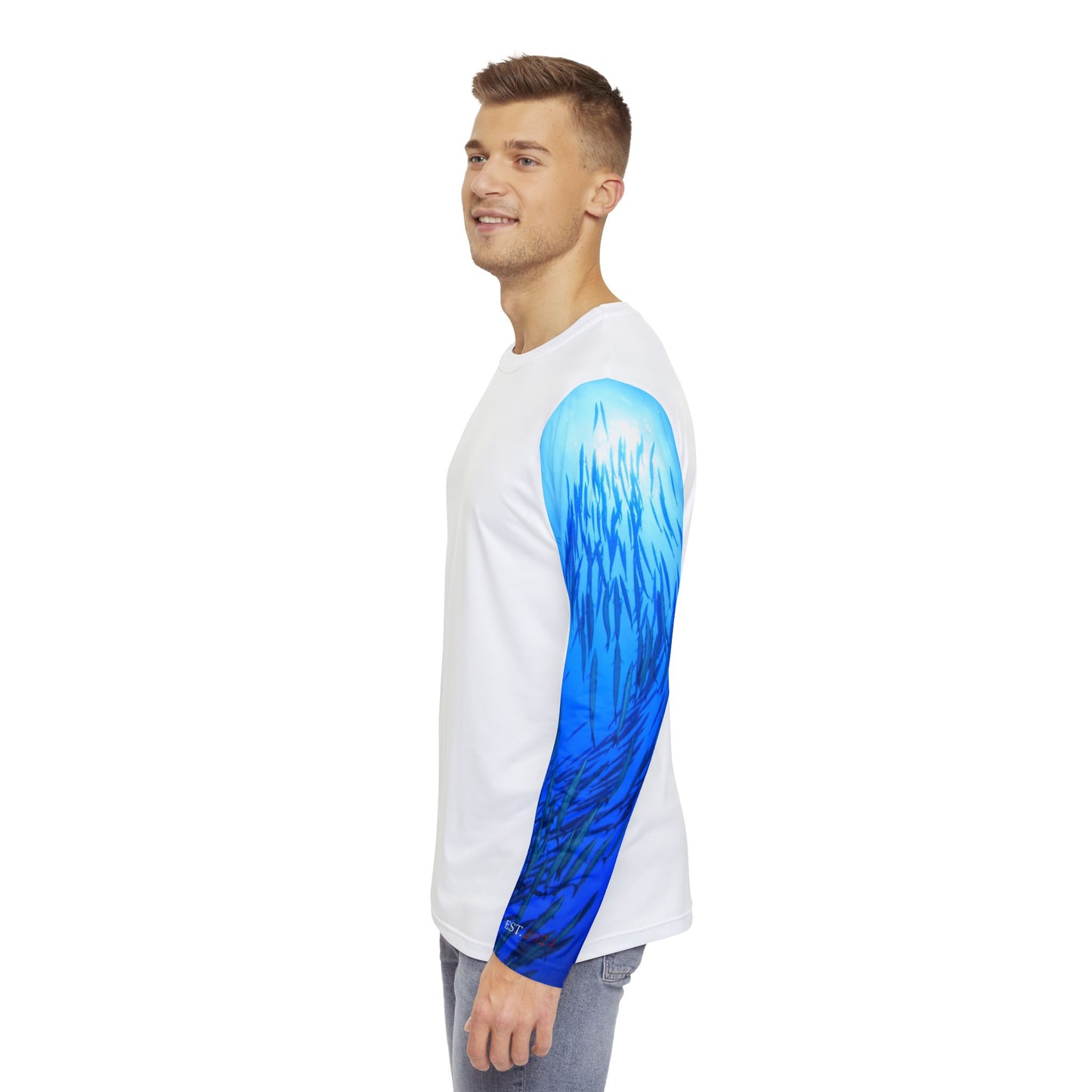 OATH Men's Long Sleeve Shirt WHTBLUFISH