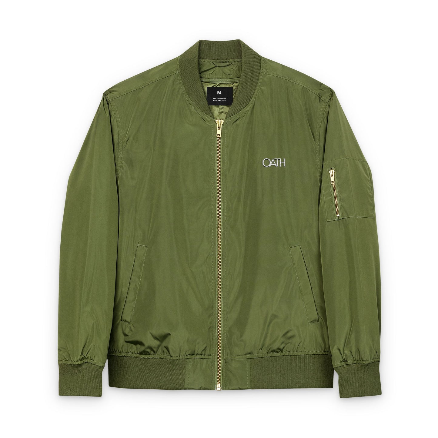 OATH Bomber Jacket - Eco-Friendly Embroidered Outerwear