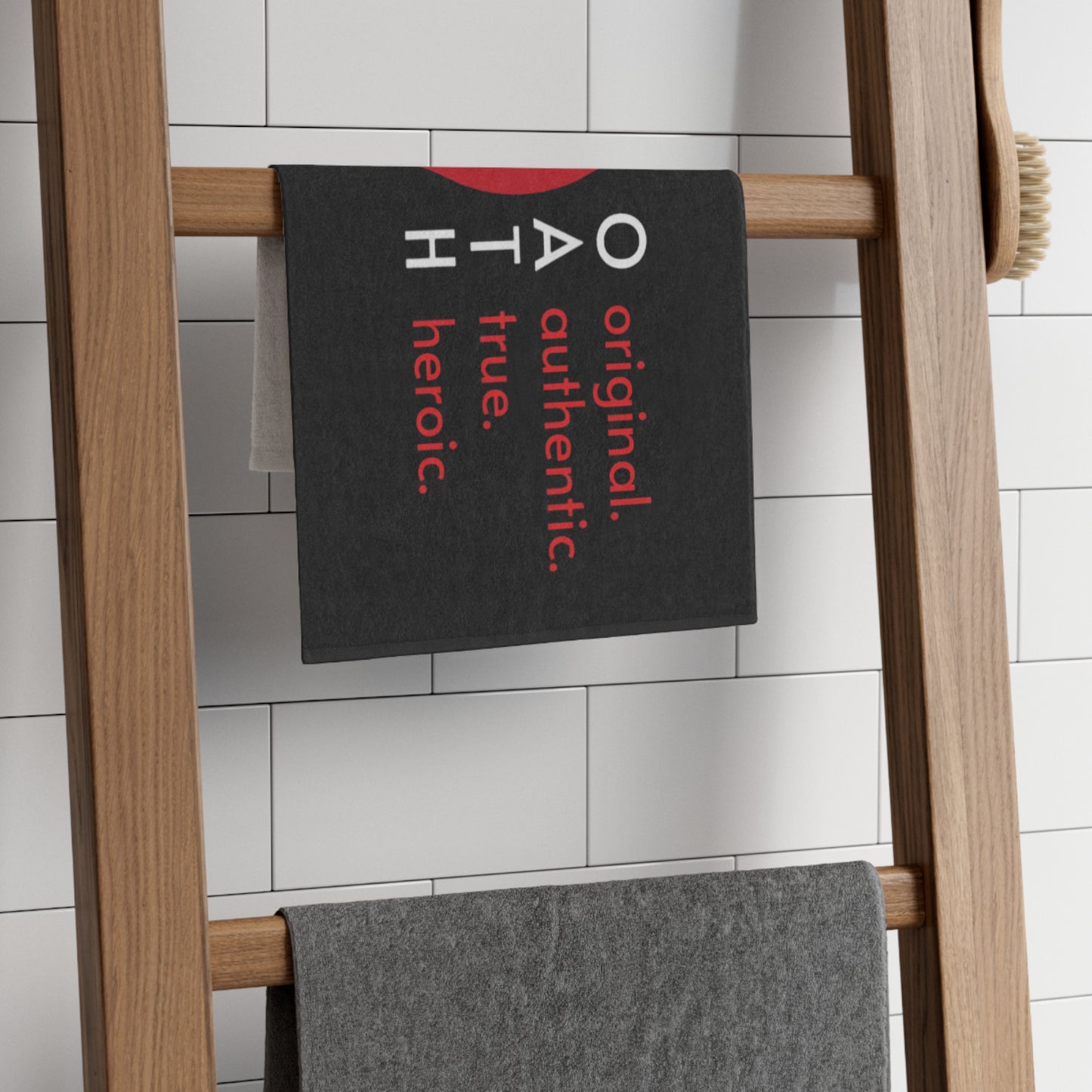 OATH Rally Towel, 11x18 blkdsc