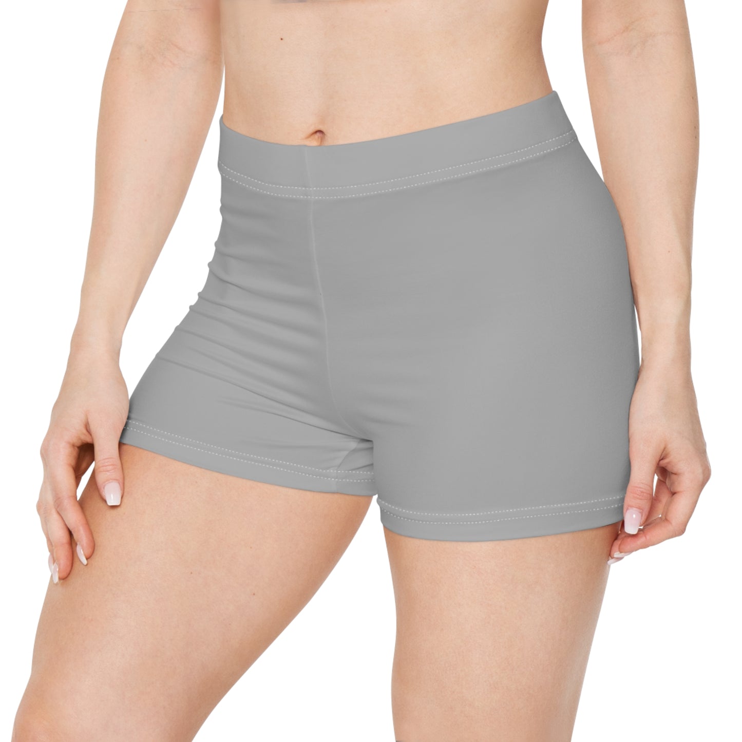 OATH Women's Athletic Shorts LTGRY