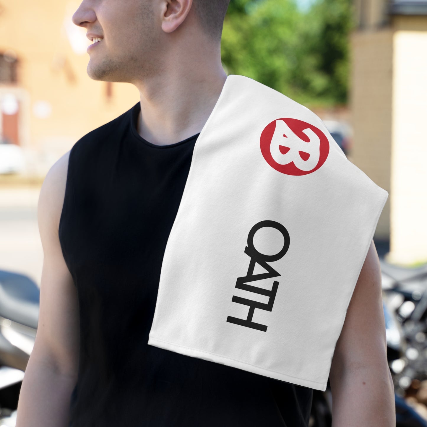 OATH Rally Towel, 11x18 whtdsc