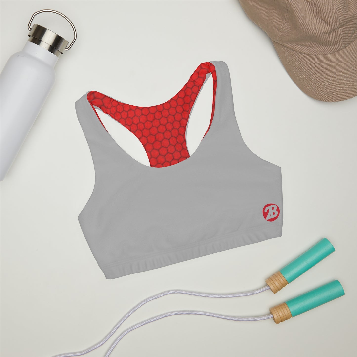 OATH Girls' Double Lined Seamless Sports Bra GRYRD