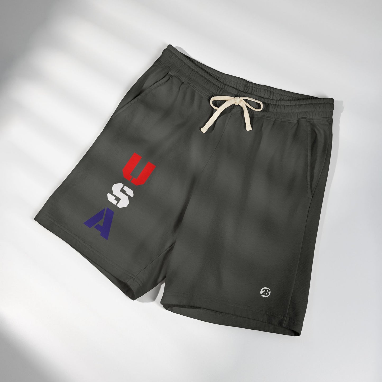 OATH - USA Vertical Graphic Sweat Shorts — Patriotic Fleece Lounge Shorts