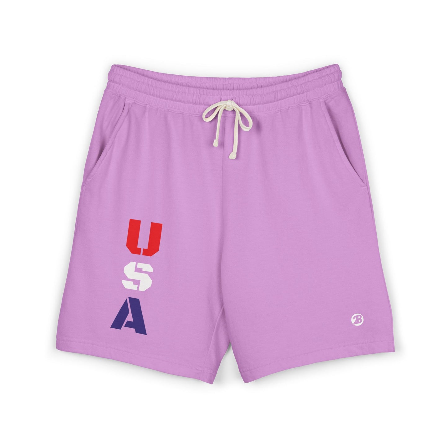 OATH - USA Vertical Graphic Sweat Shorts — Patriotic Fleece Lounge Shorts