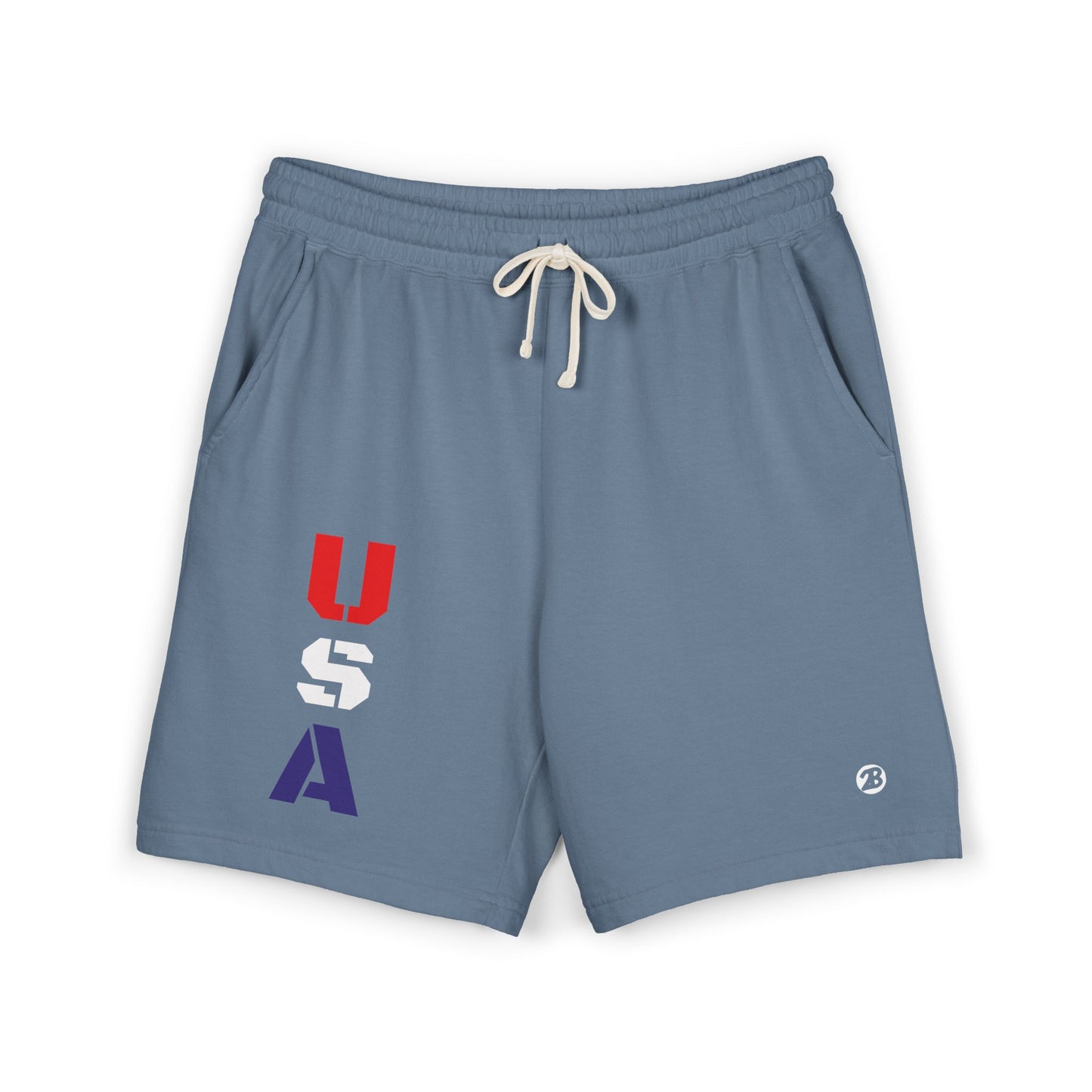 OATH - USA Vertical Graphic Sweat Shorts — Patriotic Fleece Lounge Shorts