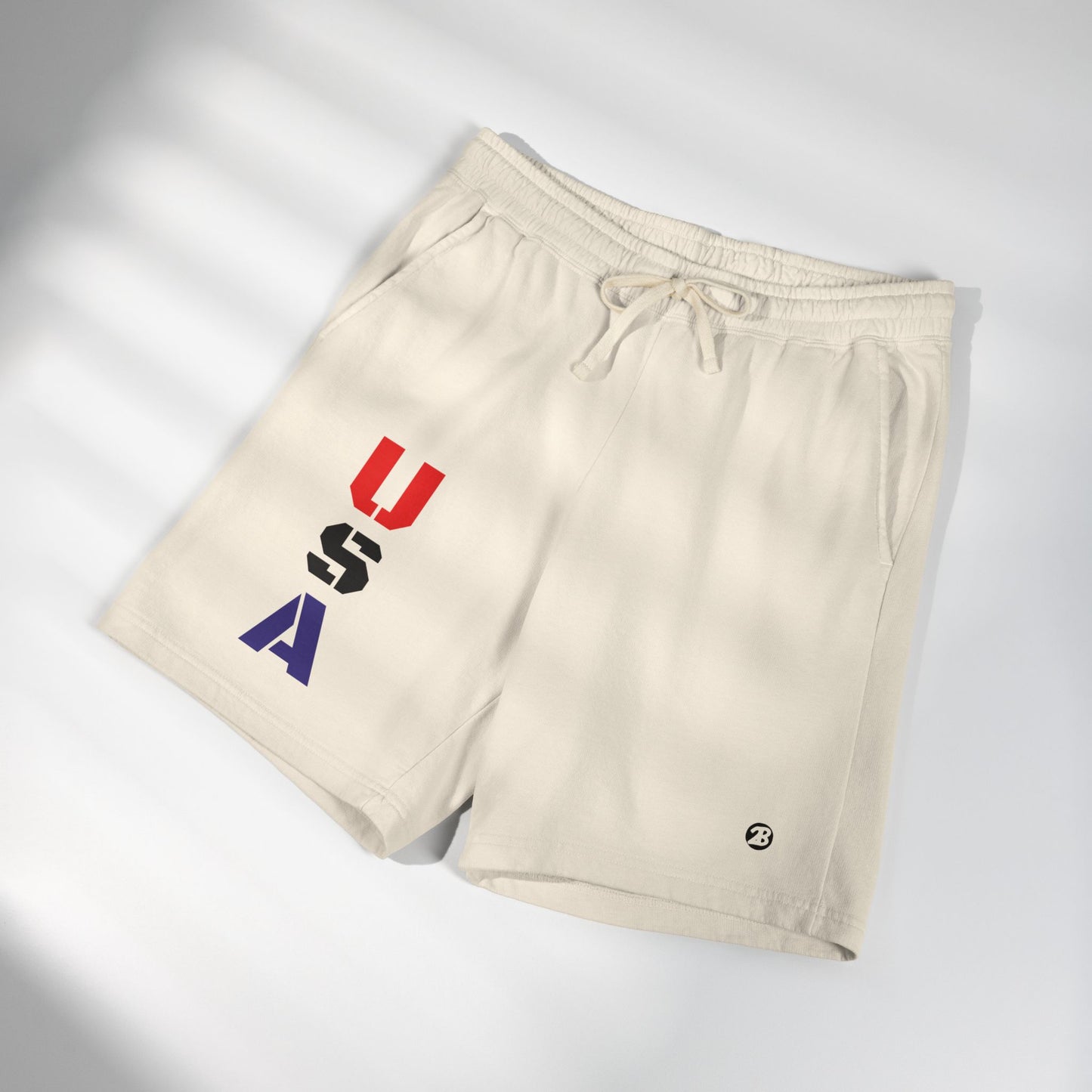 OATH - USA Vertical Graphic Sweat Shorts — Patriotic Fleece Lounge Shorts