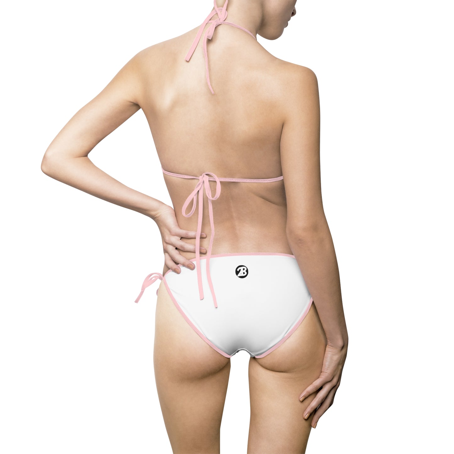 OATH  White Triangle Bikini — Women's Tie-Side Swimsuit