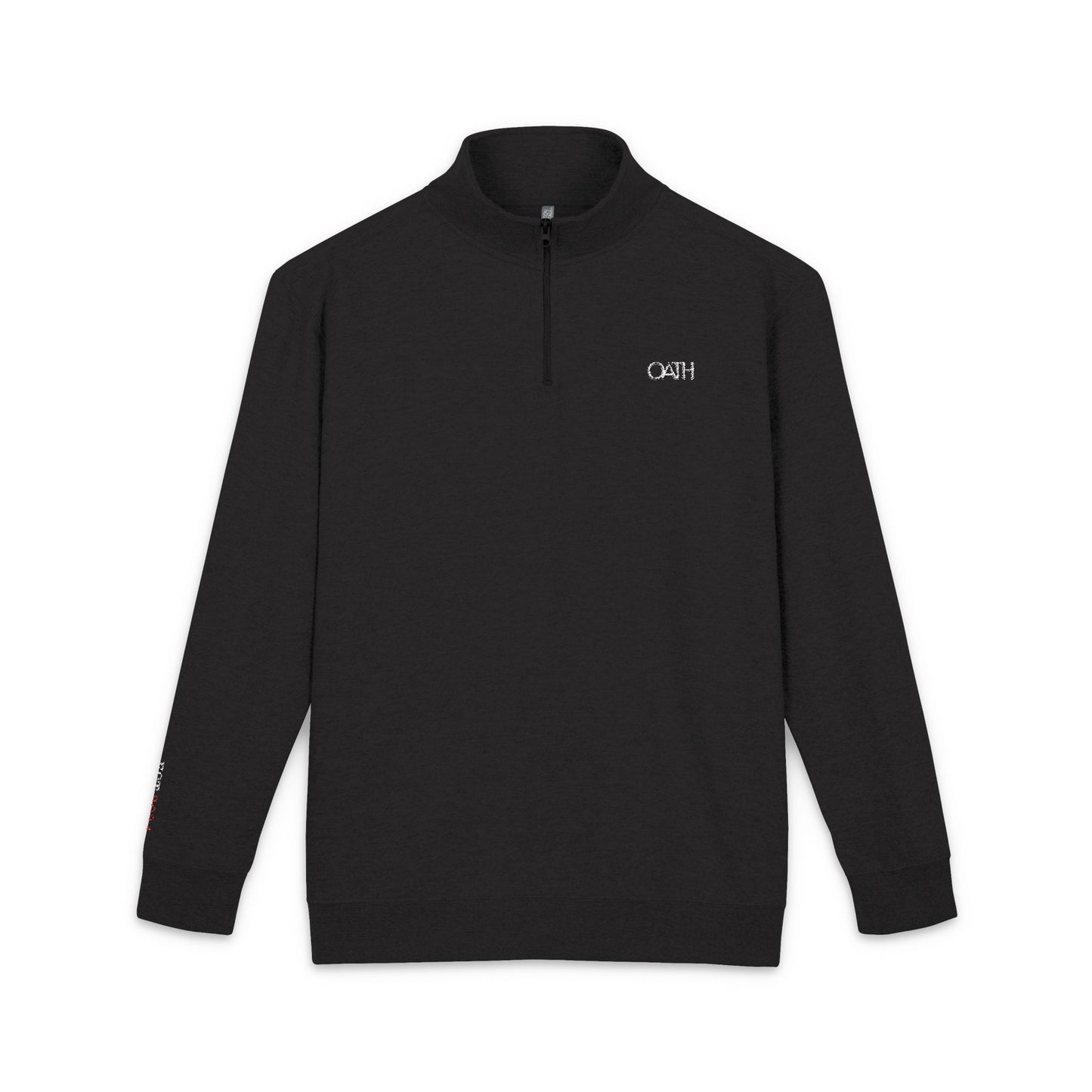 OATH Embroidered Fleece Quarter-Zip Pullover – Cozy Sweatshirt