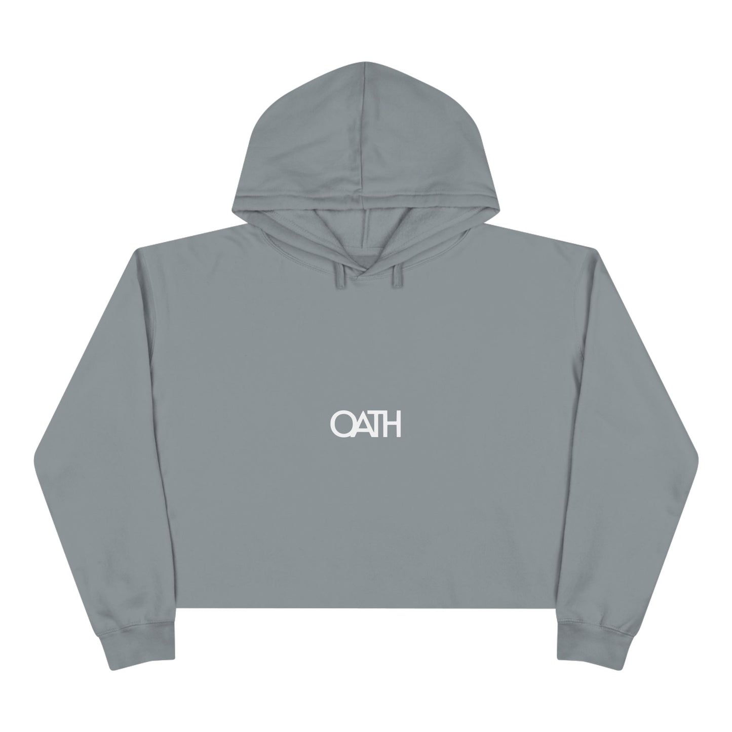 Minimalist OATH Crop Hoodie - Stylish, Casual Women's Wear