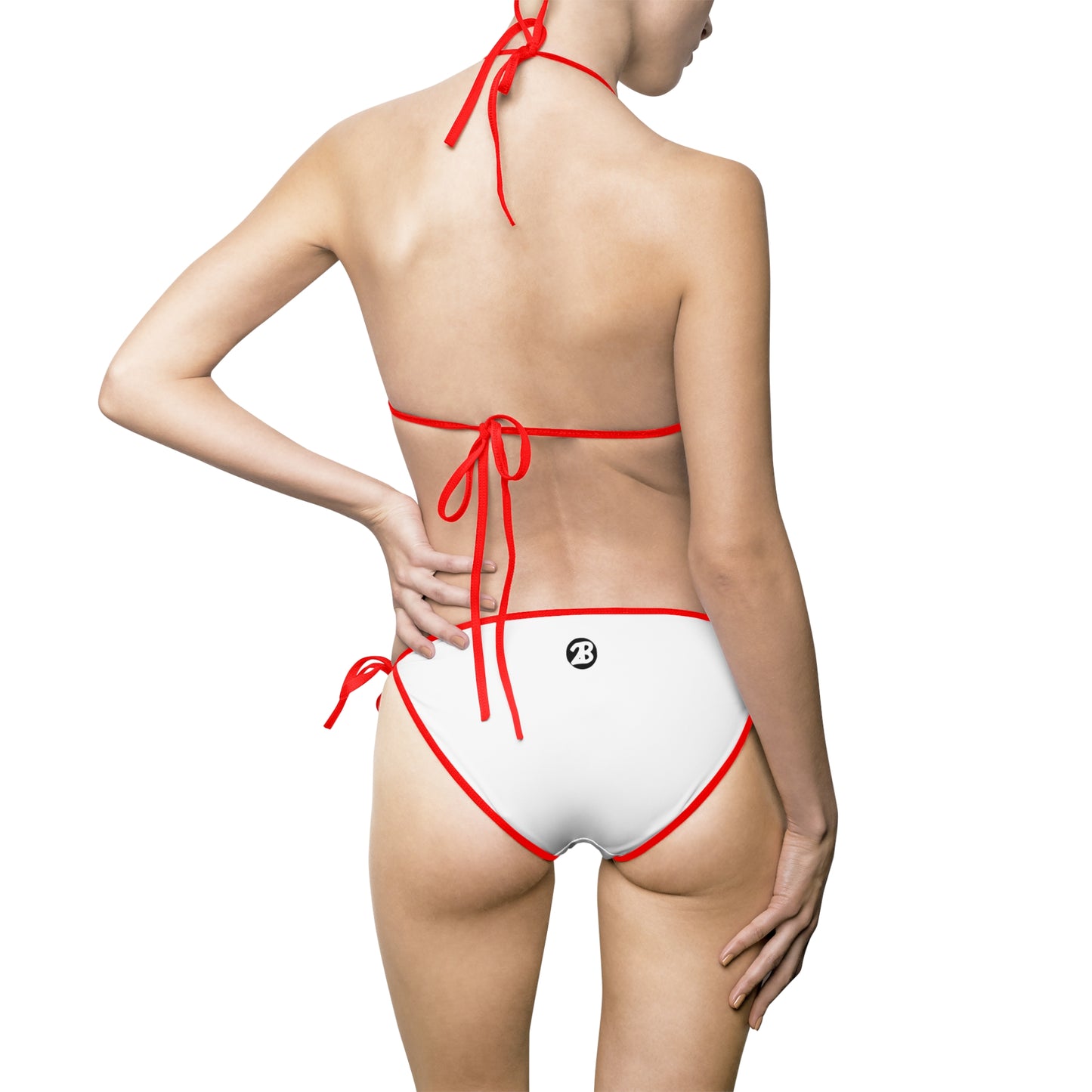 OATH  White Triangle Bikini — Women's Tie-Side Swimsuit