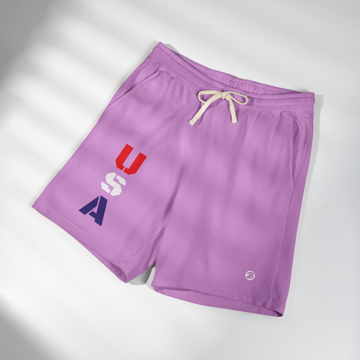 OATH - USA Vertical Graphic Sweat Shorts — Patriotic Fleece Lounge Shorts