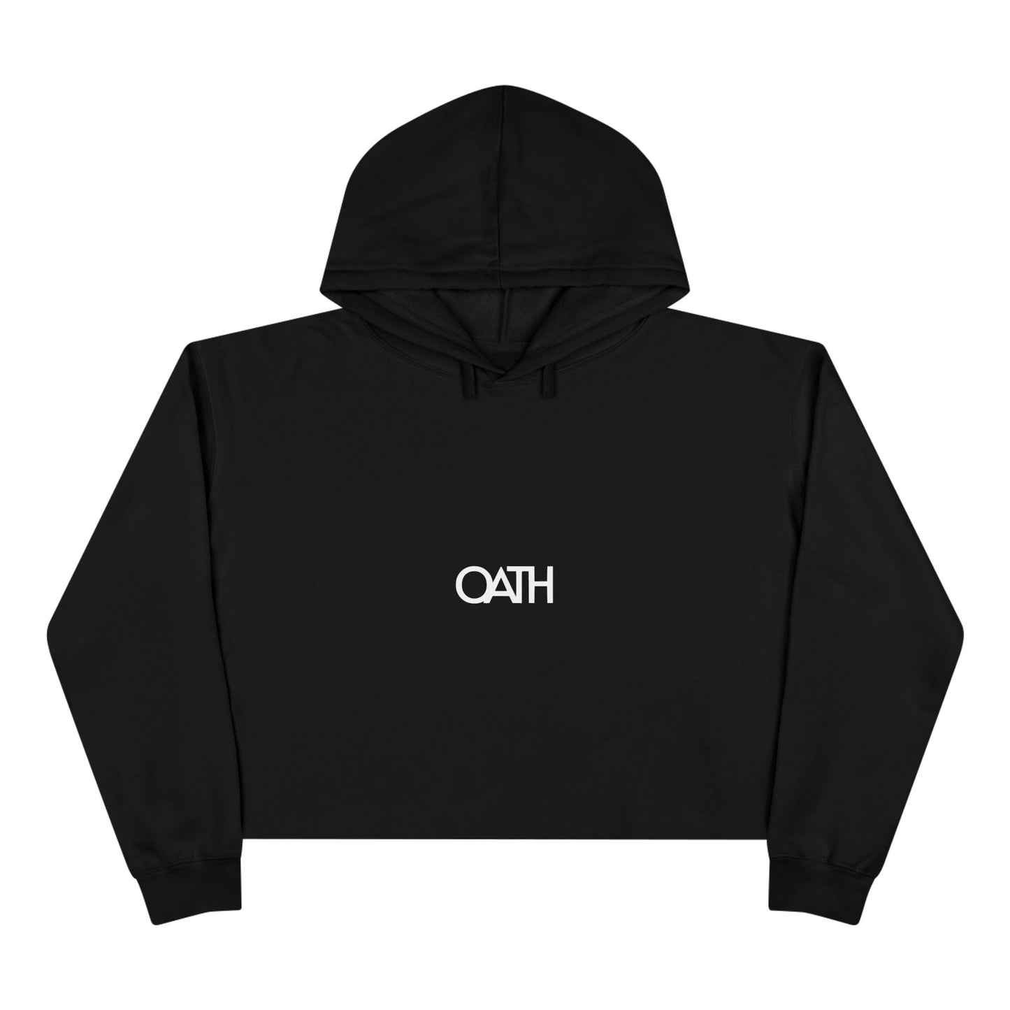 Minimalist OATH Crop Hoodie - Stylish, Casual Women's Wear