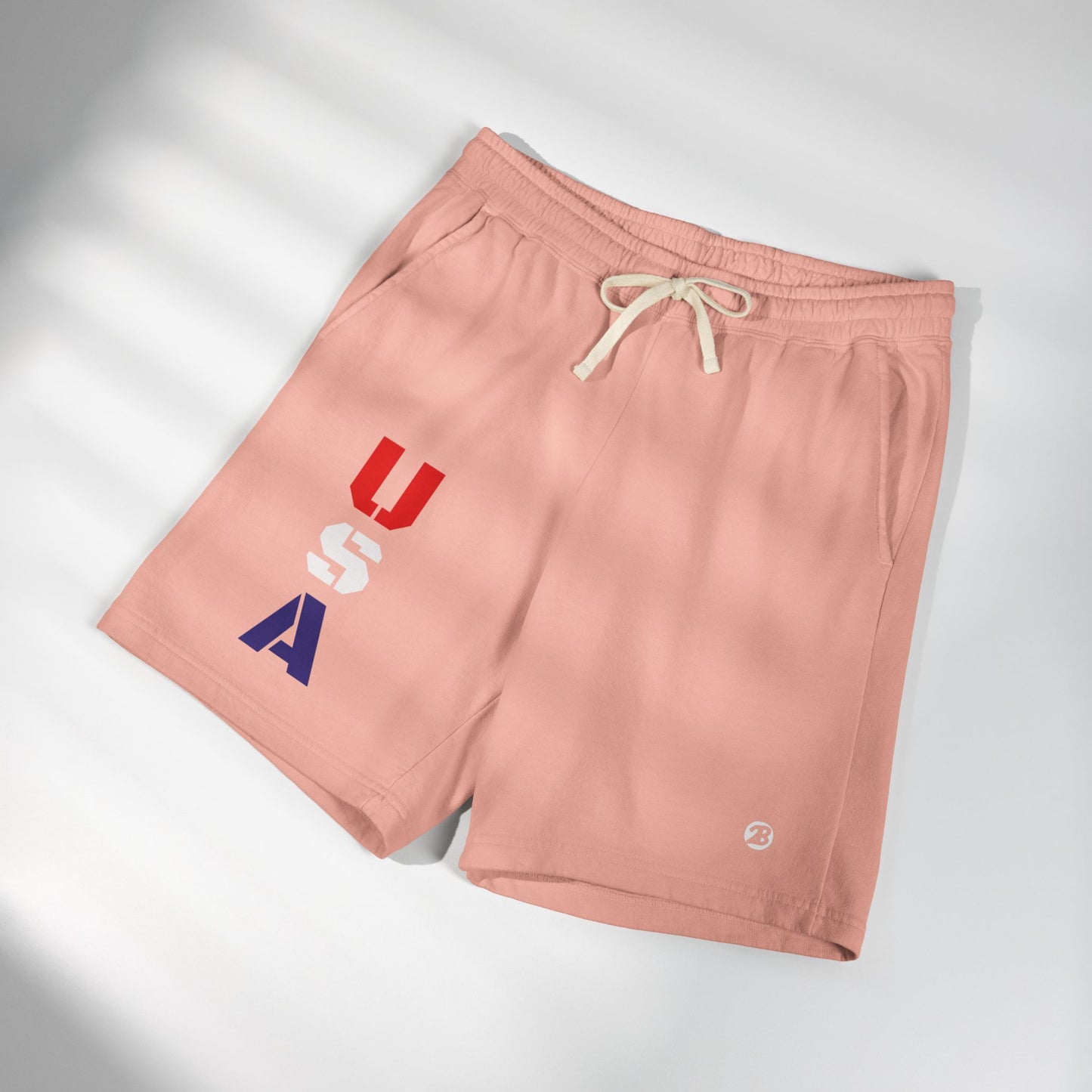 OATH - USA Vertical Graphic Sweat Shorts — Patriotic Fleece Lounge Shorts