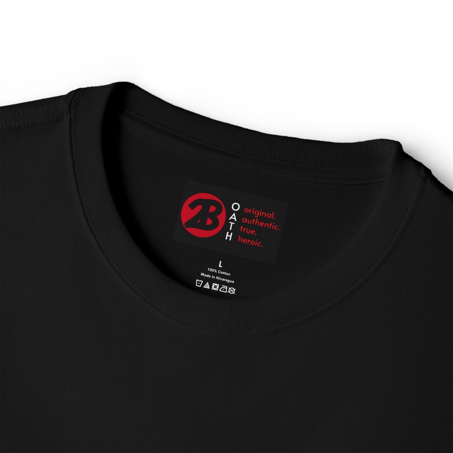 OATH Oversized Boxy Black T‑Shirt unisex