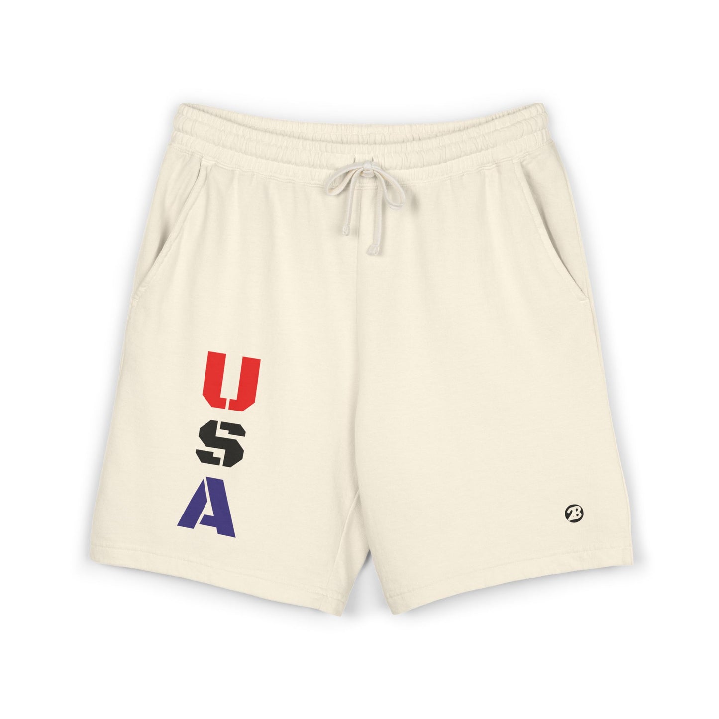 OATH - USA Vertical Graphic Sweat Shorts — Patriotic Fleece Lounge Shorts
