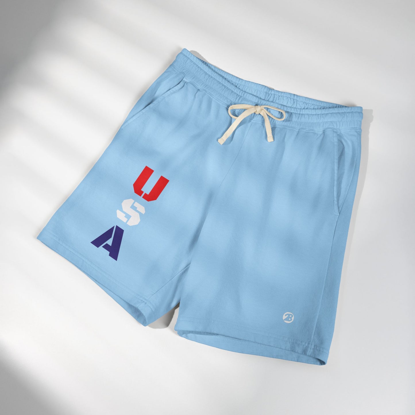 OATH - USA Vertical Graphic Sweat Shorts — Patriotic Fleece Lounge Shorts