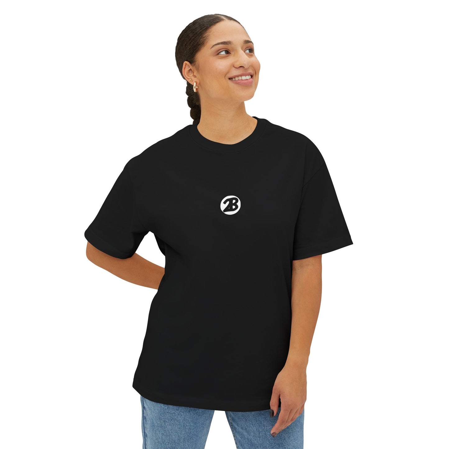 OATH Oversized Boxy Black T‑Shirt unisex